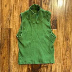 Big Bud Press Bright Olive Sleeveless Turtleneck